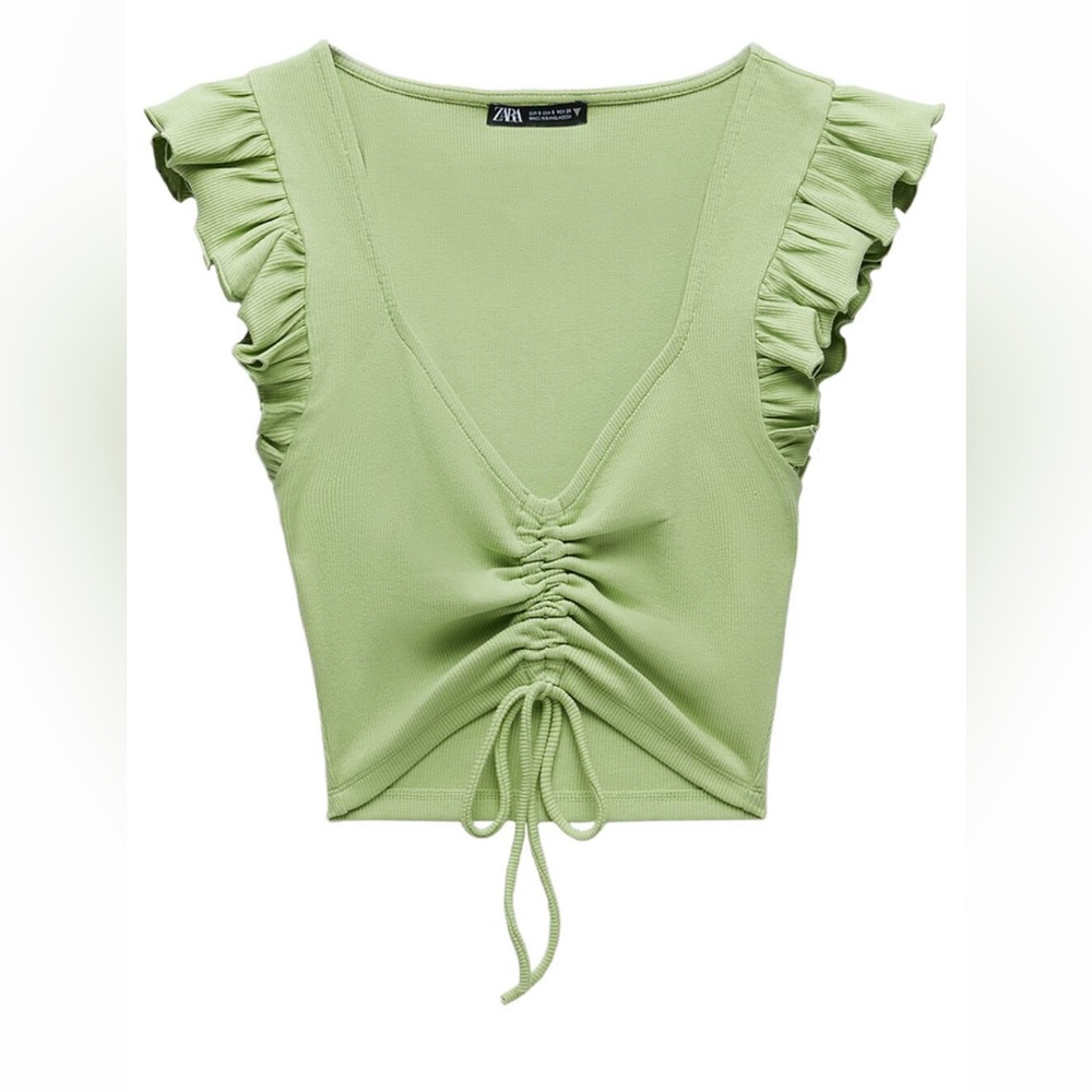 Zara Ruffled crop top - Picture 2 of 2